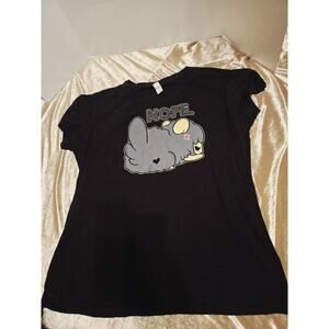Sad Alpaca Nope Graphic T-Shirt XXL Tasty Peach Studios Babydoll Kawaii Tee